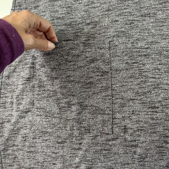 Pure Jill Women Gray Heather Pocket Dress Pullover Cowl Neck Long Sleeve LP - Picture 5 of 12